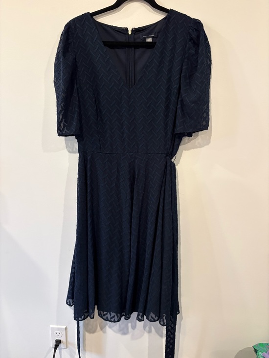 Tommy Hilfiger Dresses & Skirts - Tommy Hilfiger Navy Textured Short-Sleeve Dress